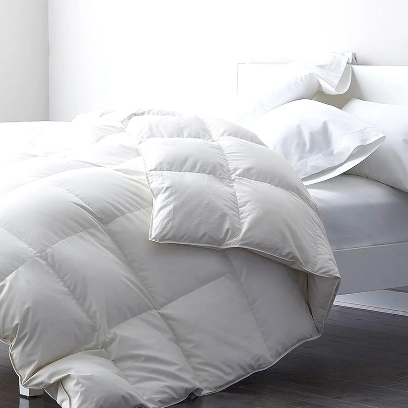 Duck down quilt illustrating quilt warmth and loft