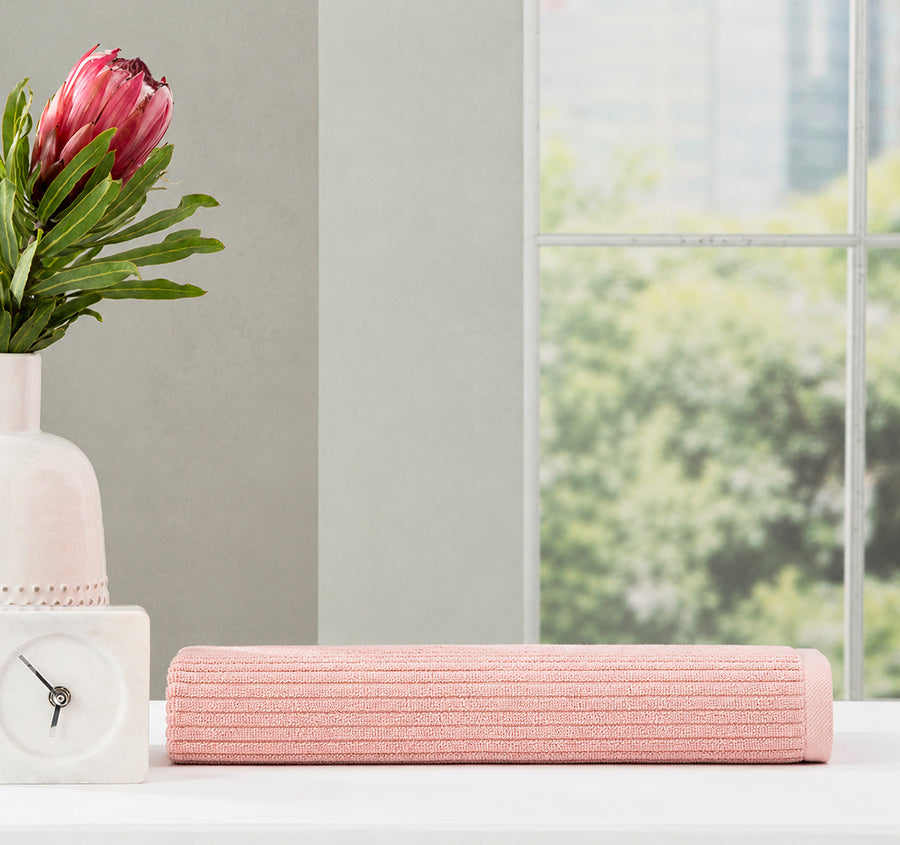 Cobblestone 800gsm Cotton Bath Mat Blush