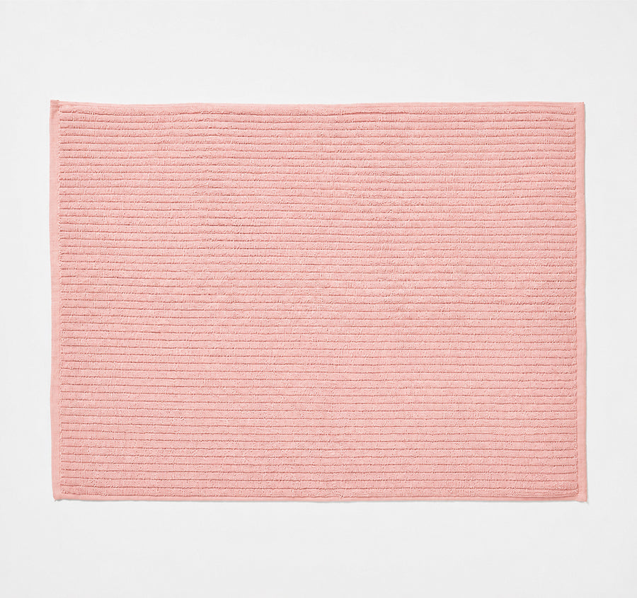 Cobblestone 800gsm Cotton Bath Mat Blush
