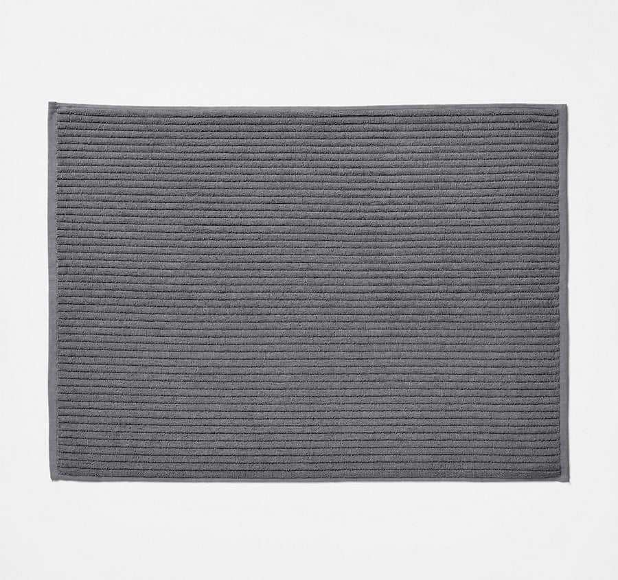 Cobblestone 800gsm Cotton Bath Mat Granite