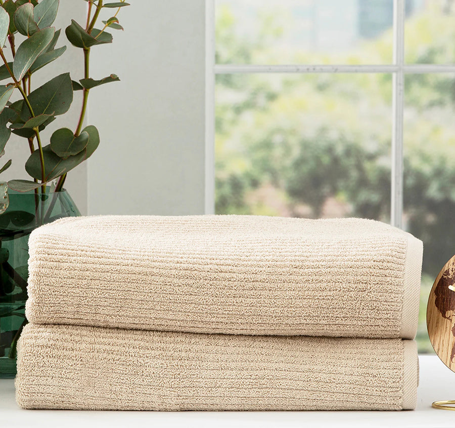 Cobblestone 650gsm Cotton Bath Towel Range Stone