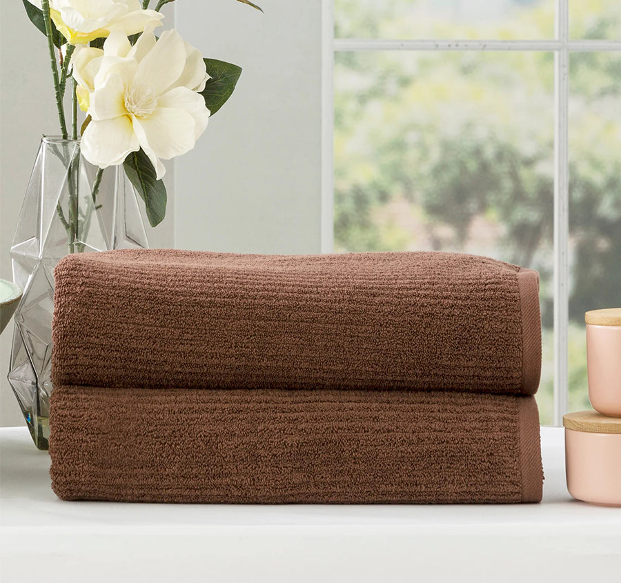Cobblestone 650gsm Cotton Bath Towel Range Toffee