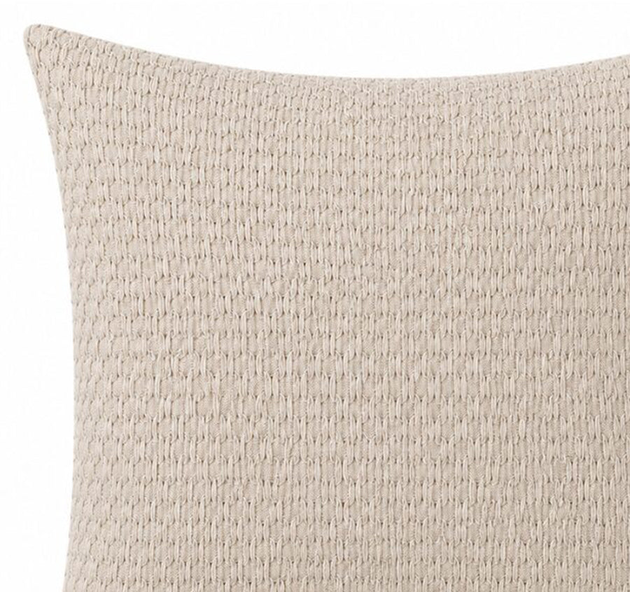 Favo Cotton Waffle European Pillowcase Natural