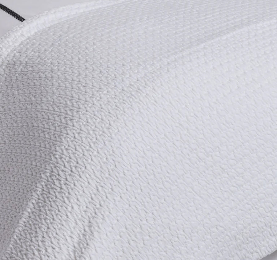 Favo Cotton Waffle Blanket Range White