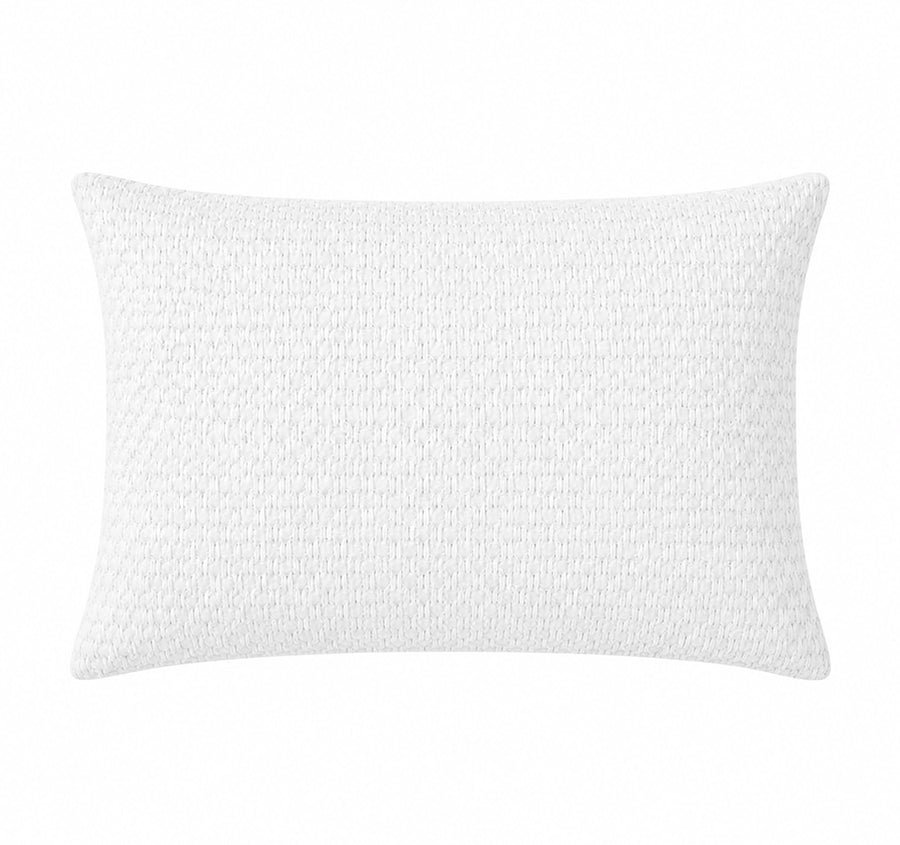 Favo Cotton Waffle Standard Pillowcase Pair White