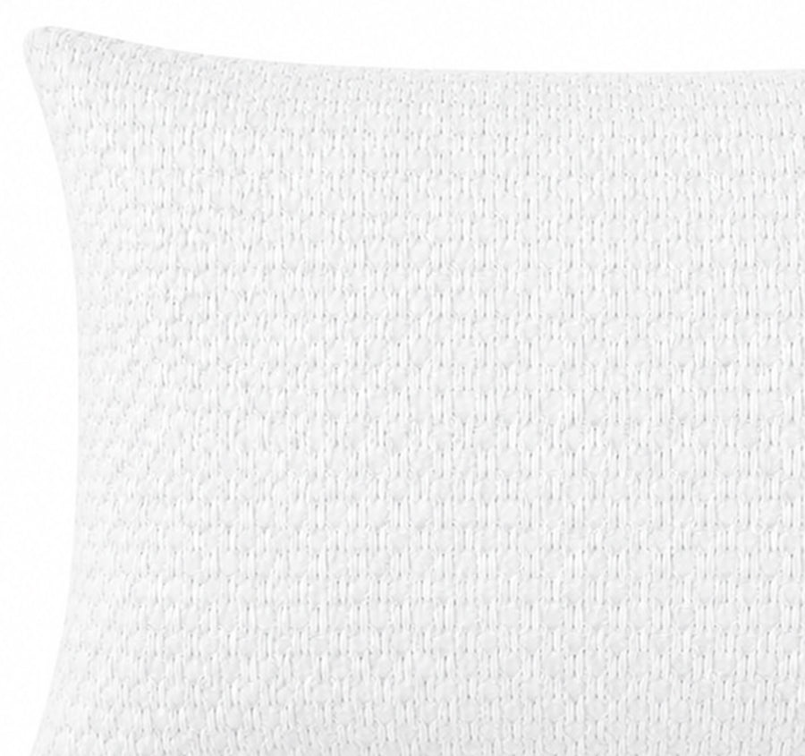 Favo Cotton Waffle Standard Pillowcase Pair White