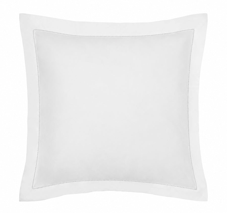 Union Hemstitch European Pillowcase White