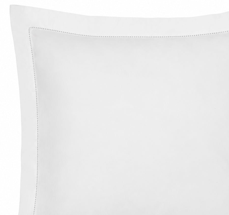 Union Hemstitch European Pillowcase White
