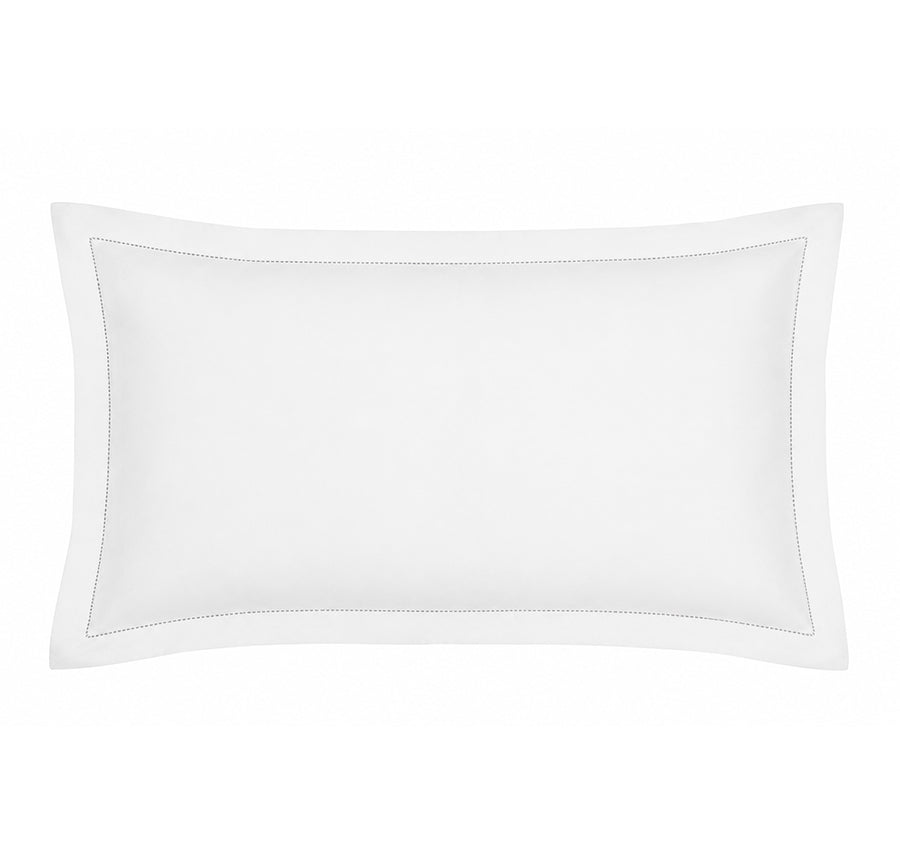 Union Hemstitch Quilt Cover Set Range White