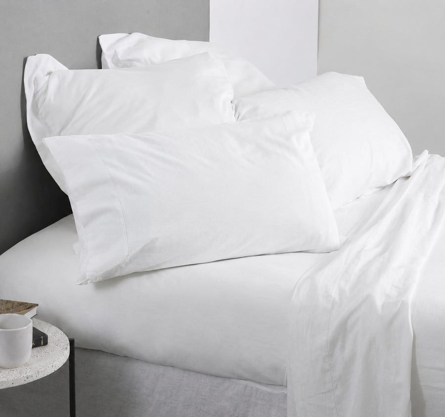 Union Hemstitch Mega Sheet Set Range White