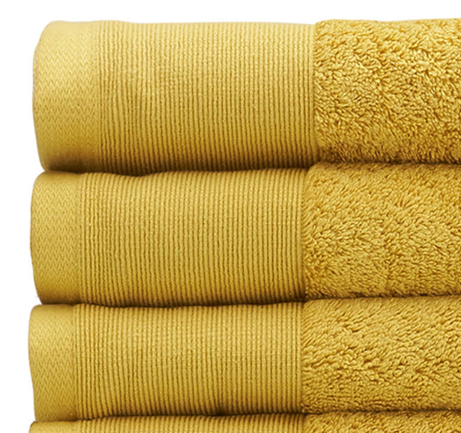 Vida Organic 630GSM Cotton Bath Towel Range Saffron