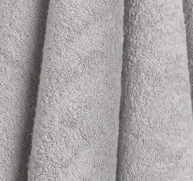 Vida Organic 630GSM Cotton Bath Towel Range Silver