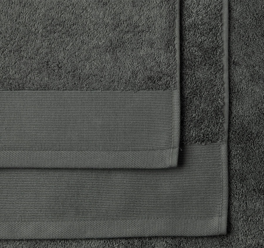 Vida Organic 800GSM Cotton Bath Mat Charcoal
