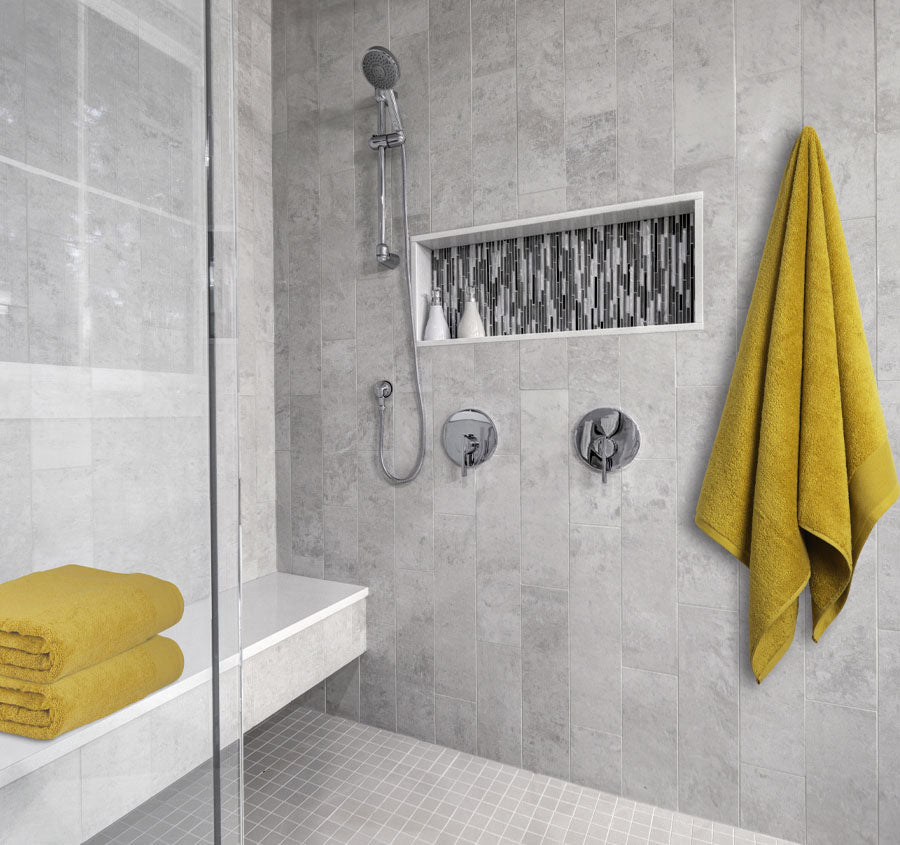 Vida Organic 630GSM Cotton Bath Towel Range Saffron