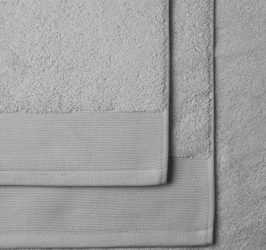 Vida Organic 800GSM Cotton Bath Mat Silver
