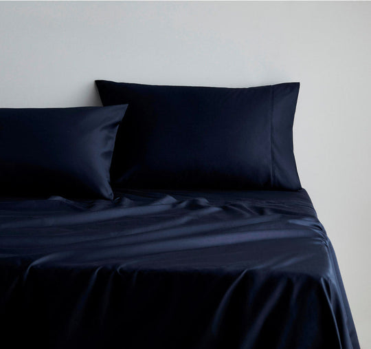 Hotel Luxury 1000THC Cotton Sateen Mega Sheet Set Range Midnight