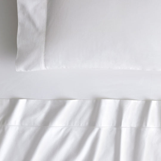 Hotel Luxury 1000THC Cotton Sateen Mega Sheet Set Range Snow