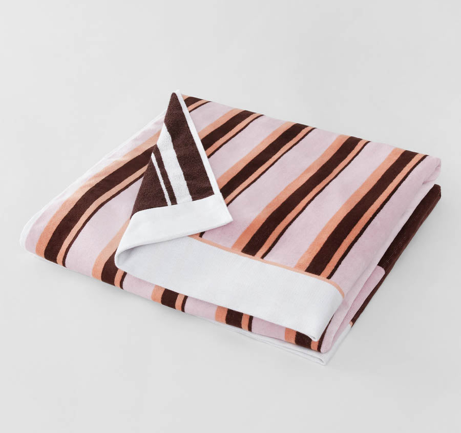 Aquatico 95x175cm Beach Towel Aubergine