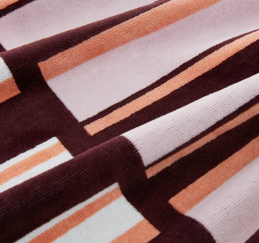 Aquatico 95x175cm Beach Towel Aubergine