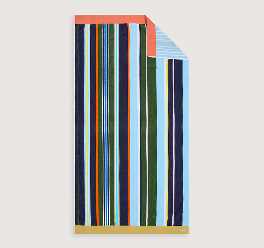 Seeker Stripe 95cm x 175cm Beach Towel Riviera