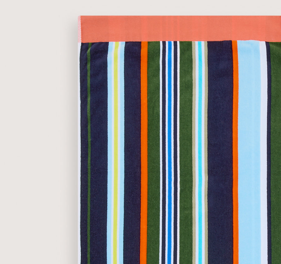 Seeker Stripe 95cm x 175cm Beach Towel Riviera