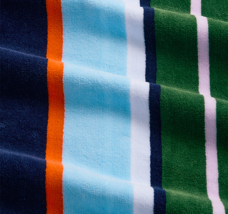 Seeker Stripe 95cm x 175cm Beach Towel Riviera
