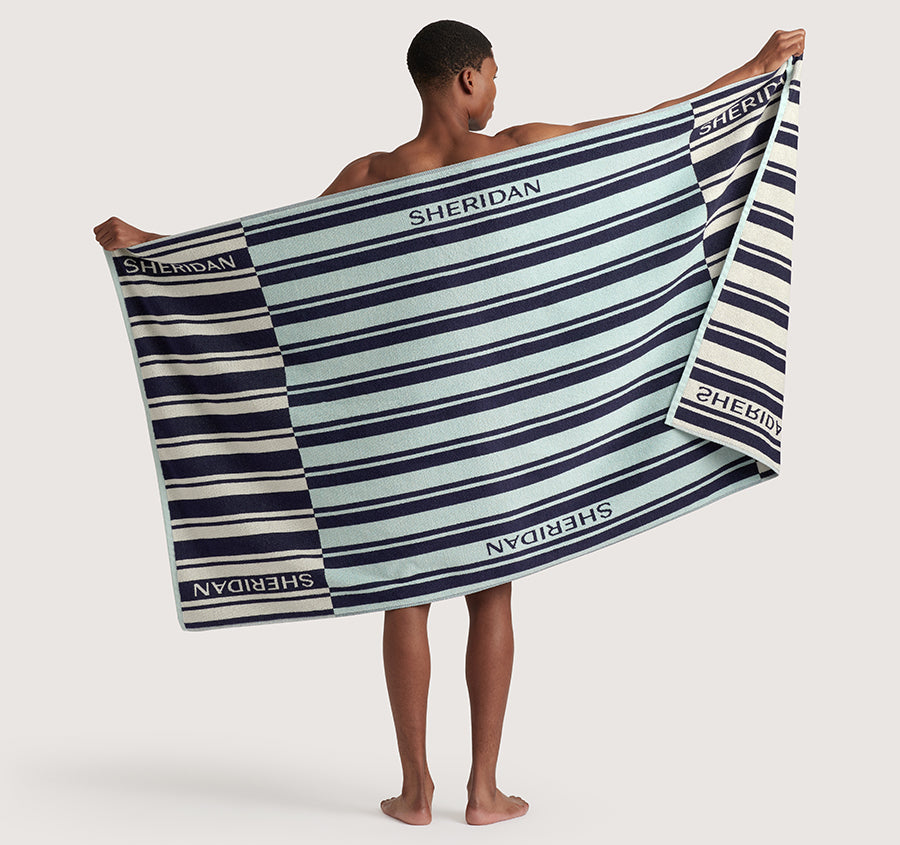 Solaya 95cm x 175cm Beach Towel Polar Blue – Manchester Warehouse