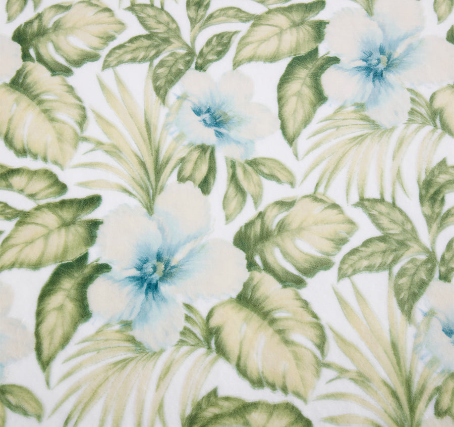 Alba Botanical 152x178cm Throw Pale Blue