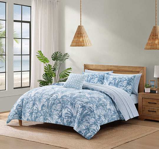 Aubury 8 Piece Bed In A Bag Comforter Set Blue