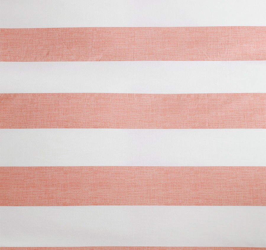Awning Stripe Quilt Cover Set Range Coral