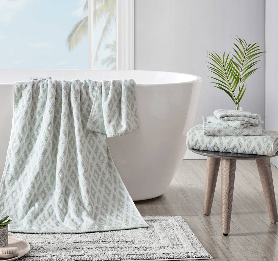 Bimini 6 Piece Towel Set Coconut and Whirlpool