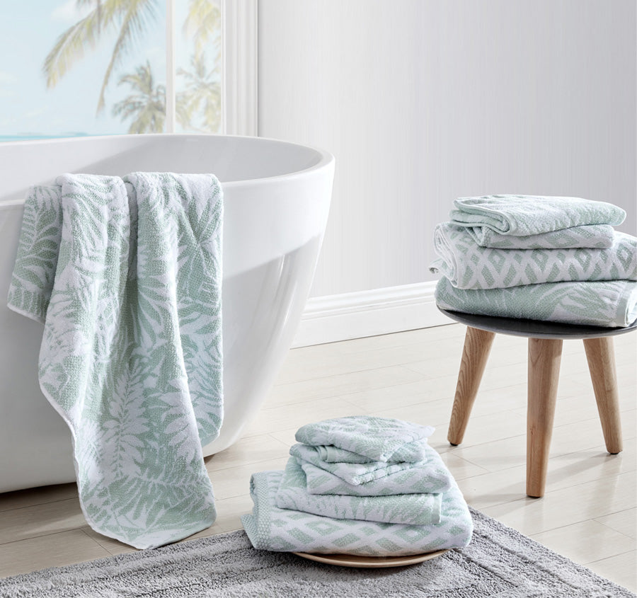 Bimini 6 Piece Towel Set Coconut and Whirlpool