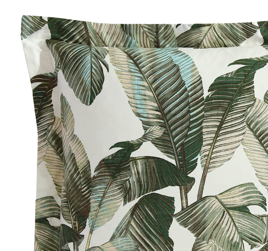 Fiesta Palms European Pillowcase Green