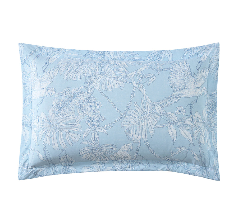 Jungle Toile Quilt Cover Set Range Blue