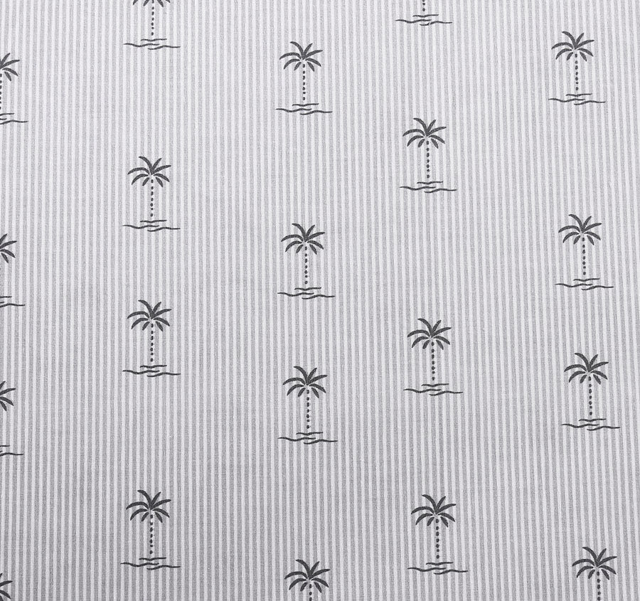 Kew Palm Sheet Set Range Pelican Grey