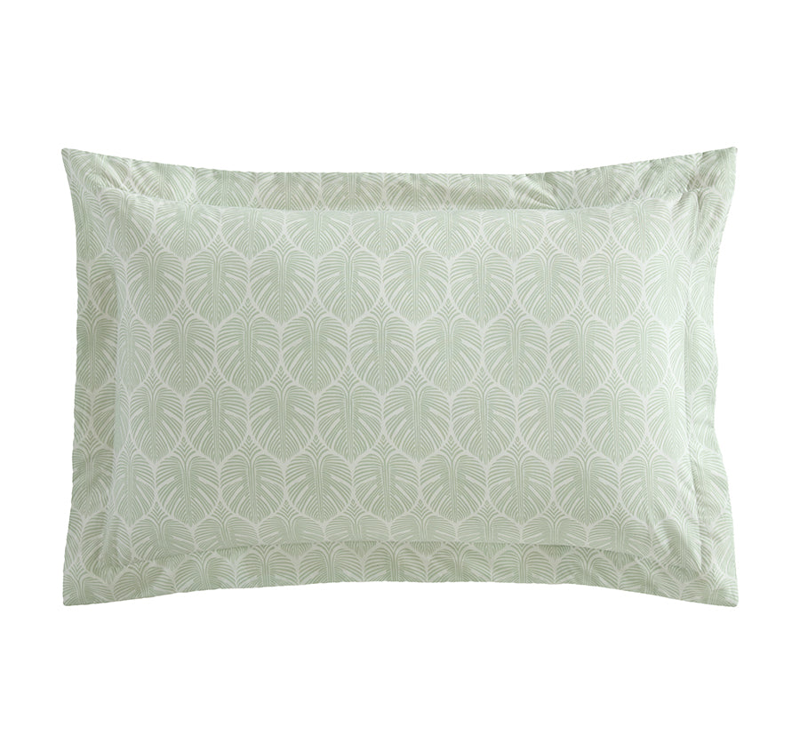 Line Palms Quilt Cover Set Range Green