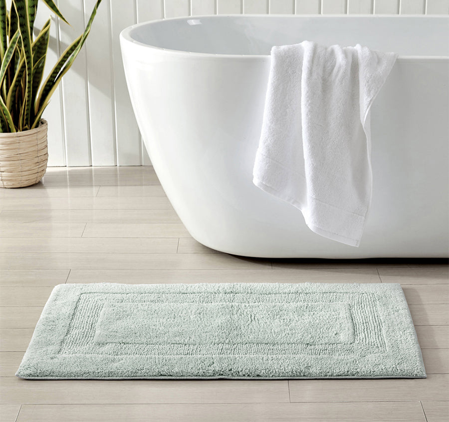 Longbranch 2800GSM Cotton Bath Mat Range Pale Jade