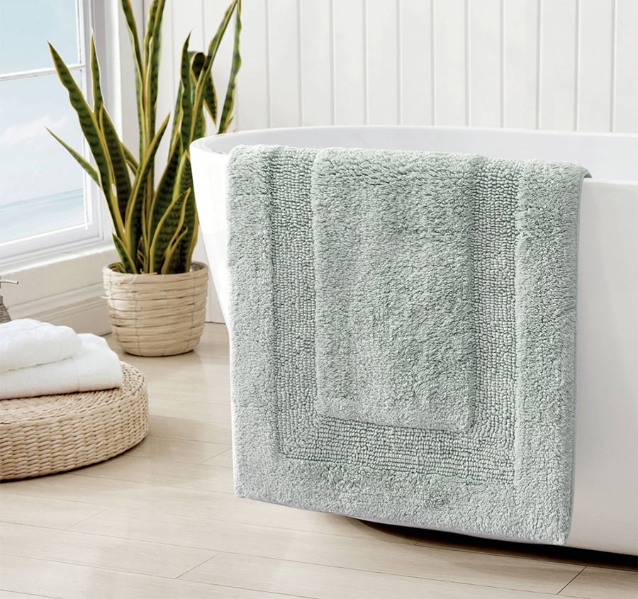 Longbranch 2800GSM Cotton Bath Mat Range Pale Jade