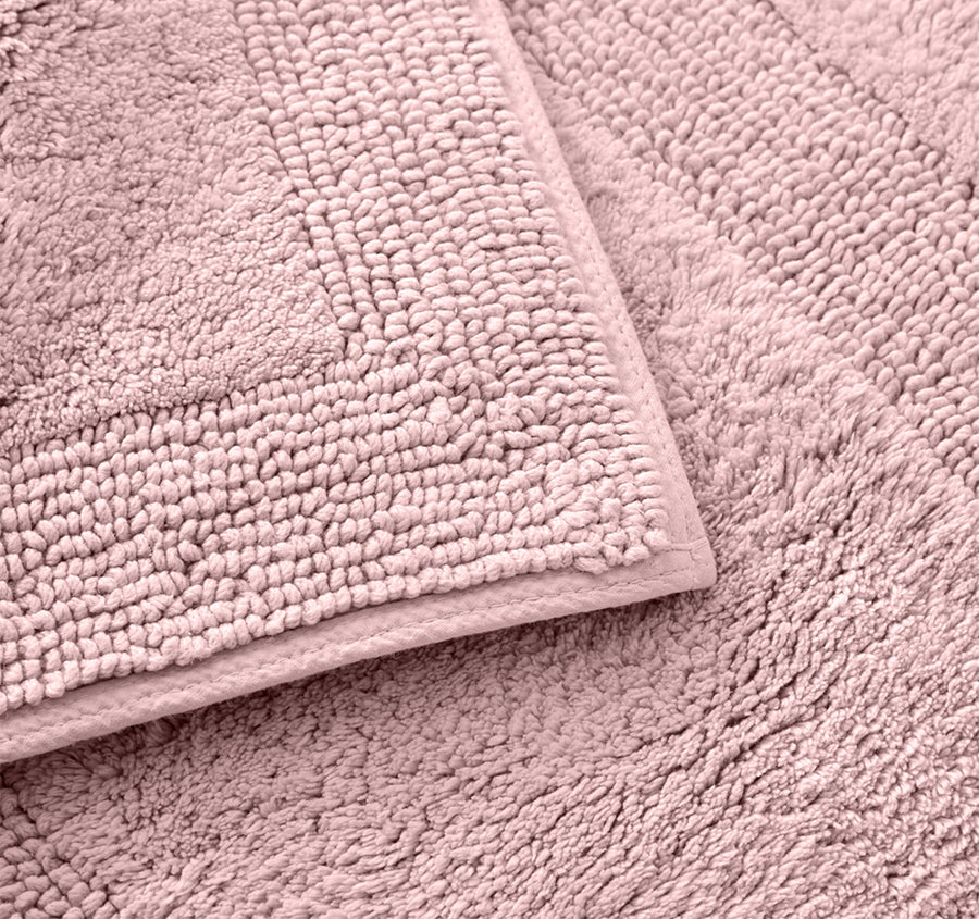 Longbranch 2800GSM Cotton Bath Mat Range Petal Pink