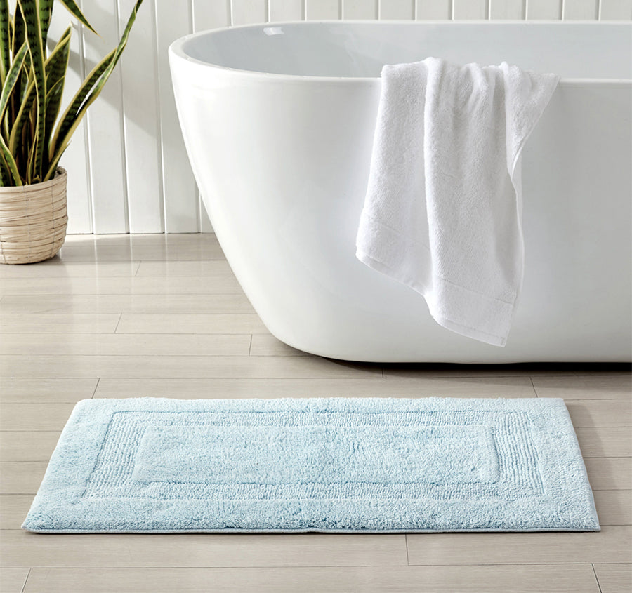 Longbranch 2800GSM Cotton Bath Mat Range Tidal Wave