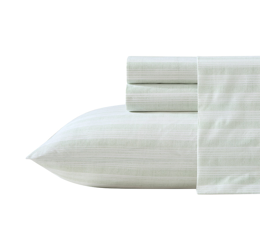 Maldive Stripe Sheet Set Range Green