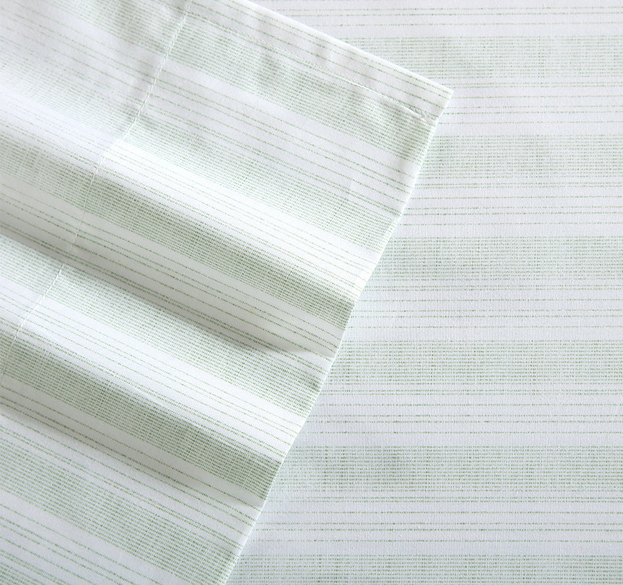 Maldive Stripe Sheet Set Range Green