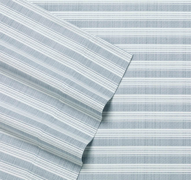 Maldive Stripe Sheet Set Range Blue