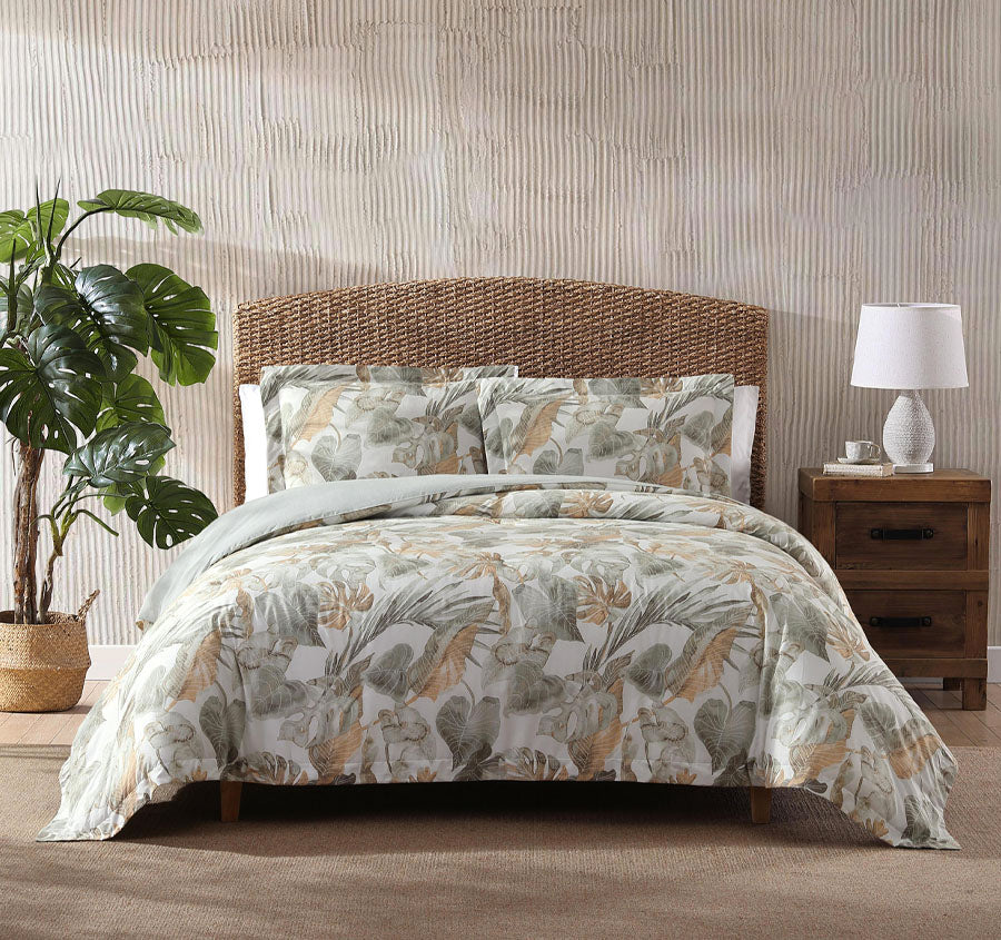 Raw Coast Quilt Cover Set Range Green and Gold