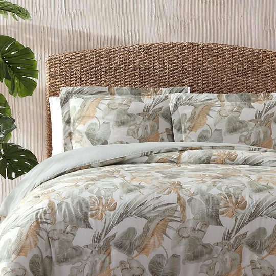Raw Coast Quilt Cover Set Range Green and Gold