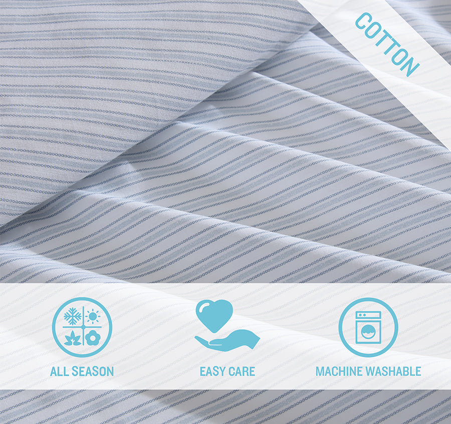 Relax Stripe Sheet Set Range Blue