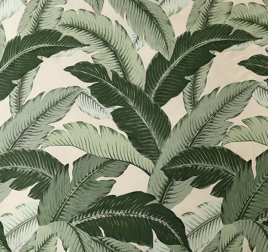 Vintage Palm Quilt Cover Set Range Jungle Green