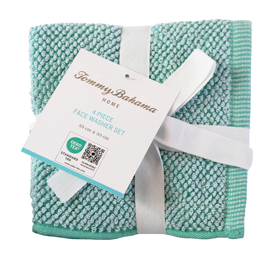 Washed Pebble Bath Towel Range Ice Blue and Aqua