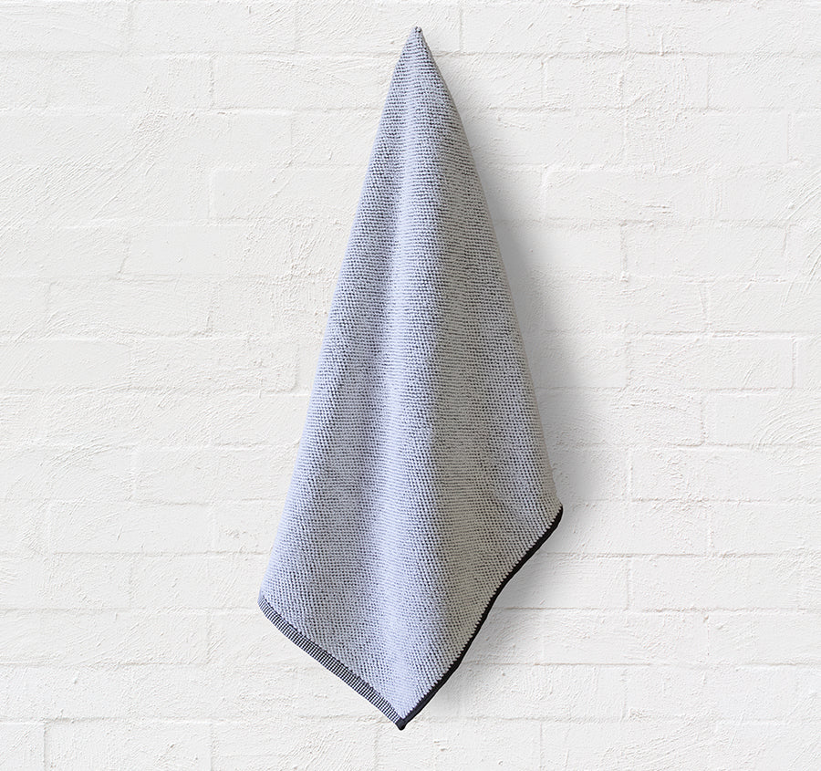 Washed Pebble Bath Towel Range White and Graphite