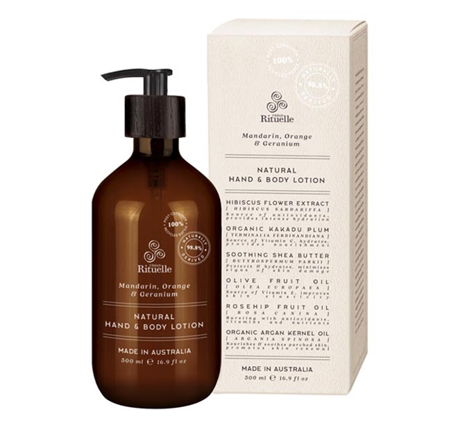 Natural Remedy 500ml Hand And Body Lotion Mandarin with Orange and Geranium